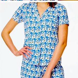 NWOT - SMALL. Roller Rabbit Blue Monkey PJ’s set. Perfect condition!